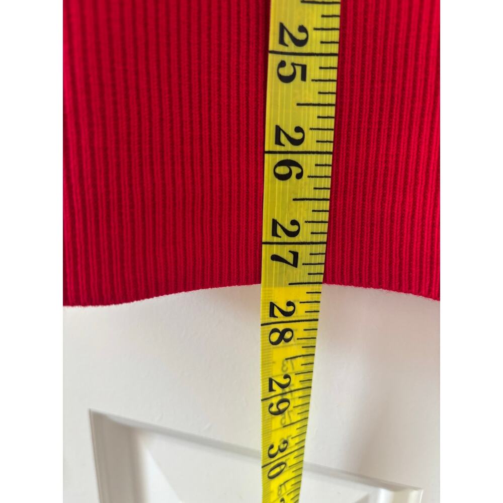 Lands’ End Women’s 1X Red Button Front Cardigan Sweater Cotton Blend Plus Size - Picture 7 of 9
